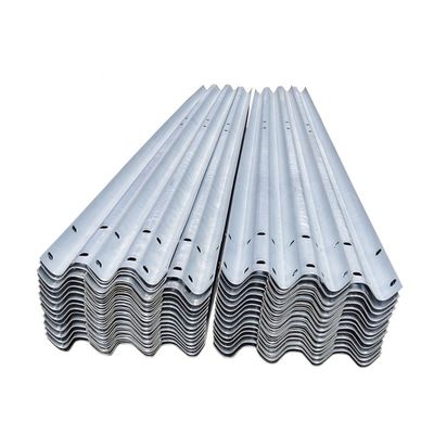 Straight Barrier Hot Dipped Galvanized Steel Highway Guardrail