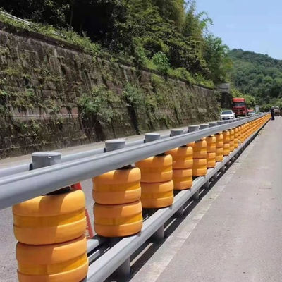 Hot Dippe Galvanized Highway Guardrail Steel Anti-crash Traffic Safety Roller Barrier