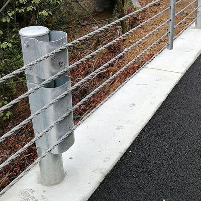 Highway Guardrail Cable Barrier for Roadway Safety in Zinc Coating and Customized Color