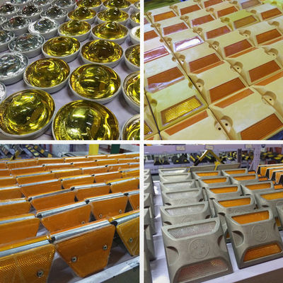 Highly Reflective Road Safety Reflector Aluminum Road Stud for Anti-pressure Pavement