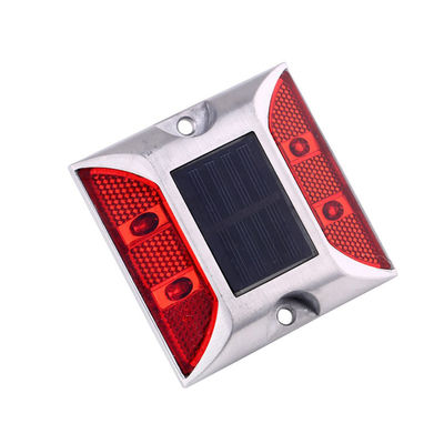 High Speed Traffic Road Cast Aluminum Solar Road Stud for Red Road Warning