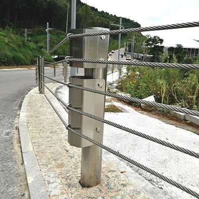 Road Traffic Safe Cable Barrier Steel Wire Rope Guardrails with Customized Color