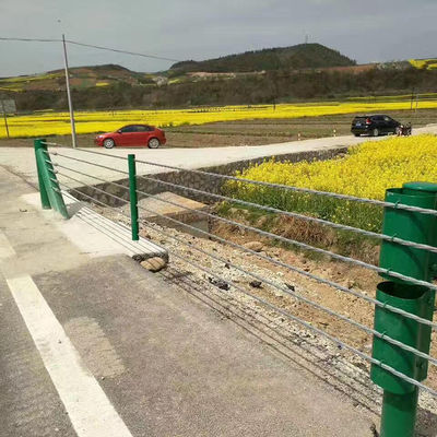 Road Traffic Safe Cable Barrier Steel Wire Rope Guardrails with Customized Color