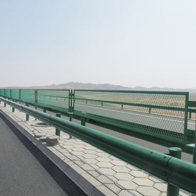 Flattened Expanded Metal Wire Mesh Fence For Road Anti-Glare Bridge Anti-Glare Mesh