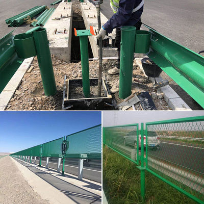 Flattened Expanded Metal Wire Mesh Fence For Road Anti-Glare Bridge Anti-Glare Mesh