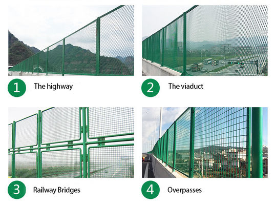 Highway Anti Dazzle Metal Mesh Fence Made In With Customized Stainless Steel