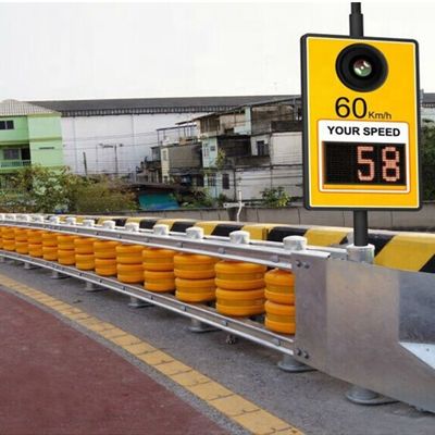Yellow Traffic Safety Highway Roller Guardrail Steel Barrier with Enhanced Durability