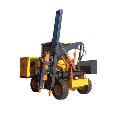 ISO Highway Guardrail Pile Driver Machine With Hydraulic Pressure Pile Driver