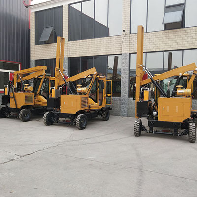 ISO Highway Guardrail Pile Driver Machine With Hydraulic Pressure Pile Driver