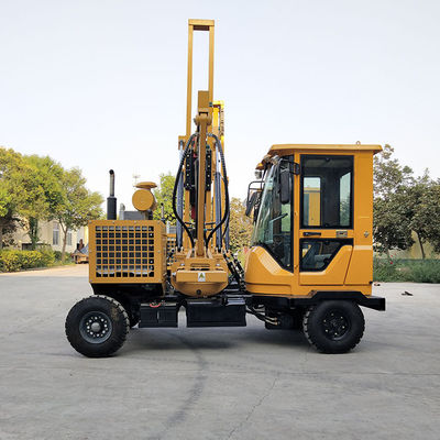 Hydraulic Hammer Pile Driver Machine For Highway Guardrail Installation