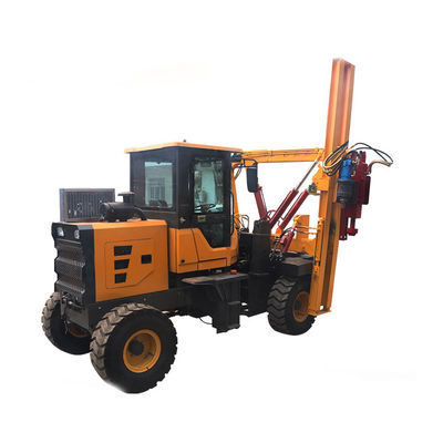 Hydraulic Hammer Pile Driver Machine For Highway Guardrail Installation