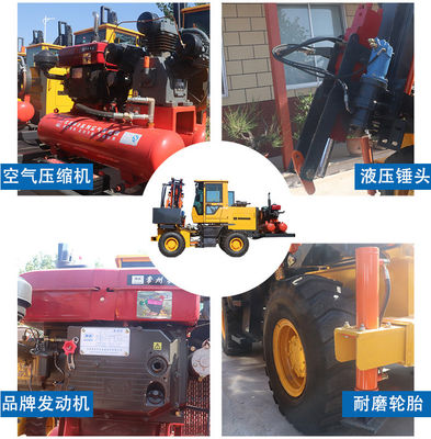 Hydraulic Hammer Pile Driver Machine For Highway Guardrail Installation