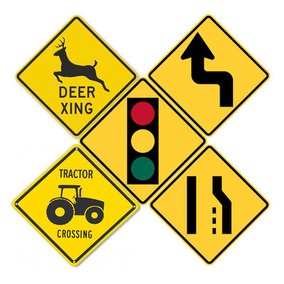 Highway Warning Traffic Road Safety Sign with Customized Size Reflective Sheeting Circle