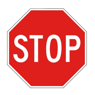 Highway Warning Traffic Road Safety Sign with Customized Size Reflective Sheeting Circle
