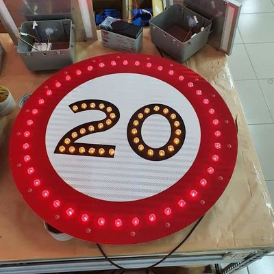 High Visibility Customized Size Road Traffic Warning Sign Board for Road Safety in Aluminium