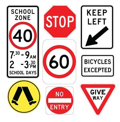 Reflective Tape 10cm-25cm Essential Road Safety Signs and Posts for Customized Size