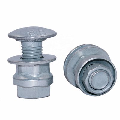 Highway Guardrail Round Head Hot Dip Galvanized Bolt for Roadway Safety Standards
