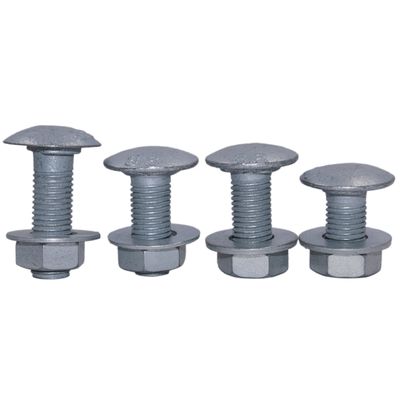 Highway Guardrail Round Head Hot Dip Galvanized Bolt for Roadway Safety Standards
