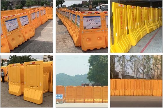 Customized Plastic Water Filled Jersey Crash Barrier For Outdoor Security And Safety
