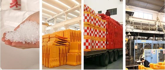 Customized Plastic Water Filled Jersey Crash Barrier For Outdoor Security And Safety