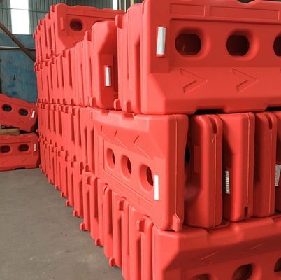 Road Safety Water Filled Crash Barrier Traffic In Vibrant Colors With PE Material