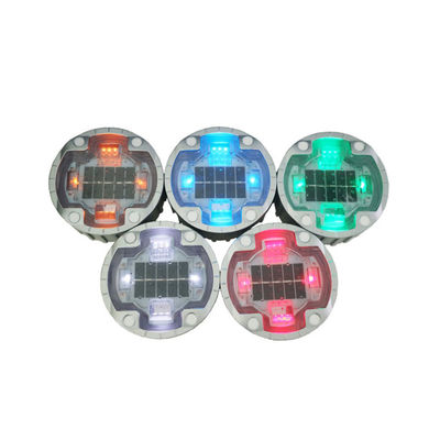 Road Cone Sign Aluminum LED Solar Road Stud with High Reflection and 30T Resistance