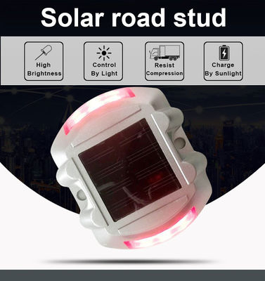 Design Solar Charging LED Reflector for Road Warning in Red Blue Yellow White Green