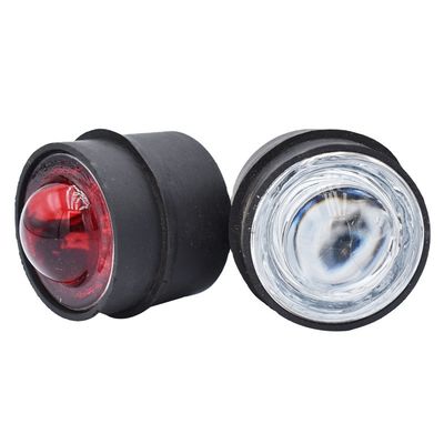 High Reflection Small Glass Road Stud Reflective Road Stud Solar Flashing Light Cat Eyes