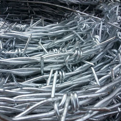 ISO Hot Dip Galvanized Steel Barbed Wire Fence For Outdoor Security