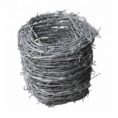 Galvanized And Powder Coated Barbed Wire Fencing For Outdoor Perimeter Security