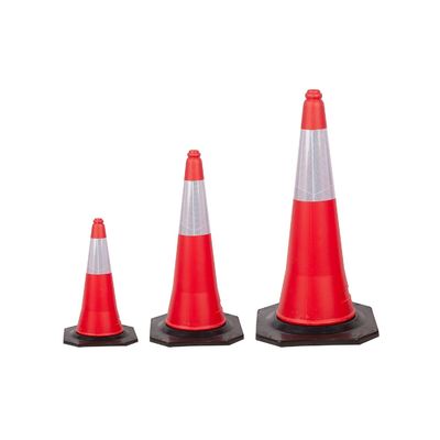 High Visibility Orange PVC Road Traffic Cone For Road Safety Precautions