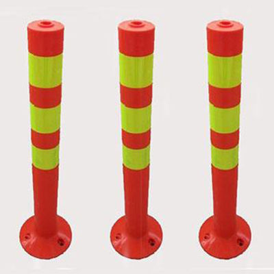 Roadway Safety High Visible Reflective Red PE Traffic Cones For Traffic Control
