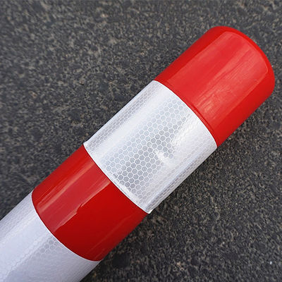 Roadway Safety High Visible Reflective Red PE Traffic Cones For Traffic Control