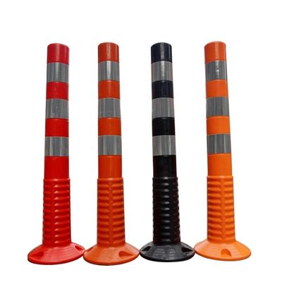 Roadway Safety High Visible Reflective Red PE Traffic Cones For Traffic Control