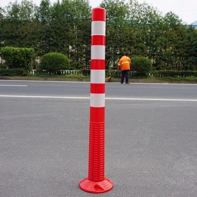 Roadway Safety High Visible Reflective Red PE Traffic Cones For Traffic Control