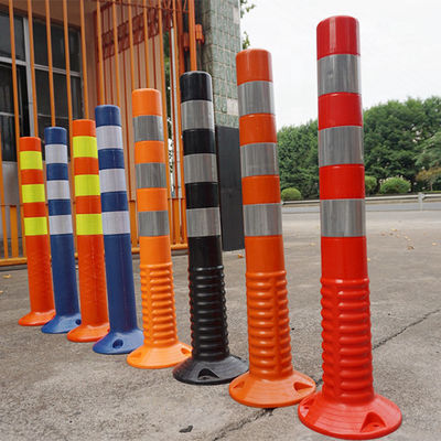 Roadway Safety High Visible Reflective Red PE Traffic Cones For Traffic Control