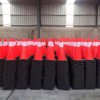 PE Plastic Road Cone For Highway Traffic Safety In Eye-Catching Orange
