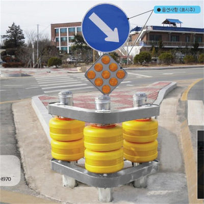Hot Dipped Galvanized EVA Roller Barrels Anti-Corrosion Rolling Guard Rails For Road