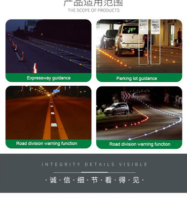 Green LED Aluminium Road Stud Cat Eye Reflector 104*123*23mm for Night Visibility