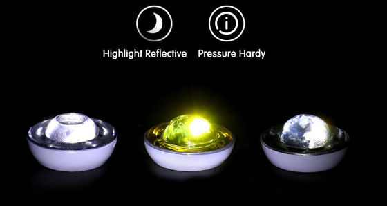 Roadway Safety Reflective Glass Cat Eyes Road Studs in Customized Size for on Pavement