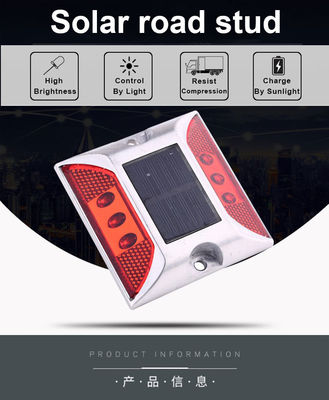 104*123*23mm Red Solar Aluminium Road Stud for Long-Lasting Road Illumination