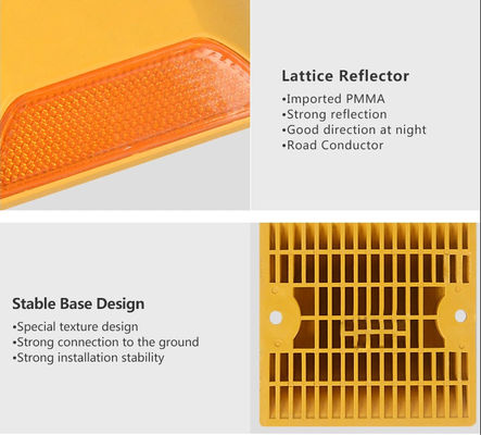 Road Cone Sign Plastic Road Reflector High Intensity Reflective Tape Plastic Cat Eye