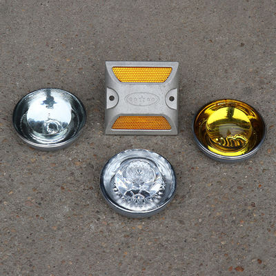 Customized Roadway Safety Reflective Tempered Glass Road Stud for Enhanced Visibility