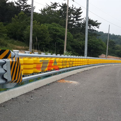 Q235 Q345 EVA ISO Standard PU and PVC Safety Roller Guardrail Crash Barrier Rotary Barrier