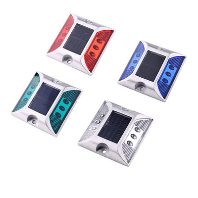 Aluminium PC Road Safety Stud Durable Reflective Tempered Cast Glass for Highways