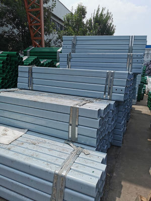 Galvanized and Powder Coated Square Pipe Post for AASHTO M-180 Standard Road Guardrail