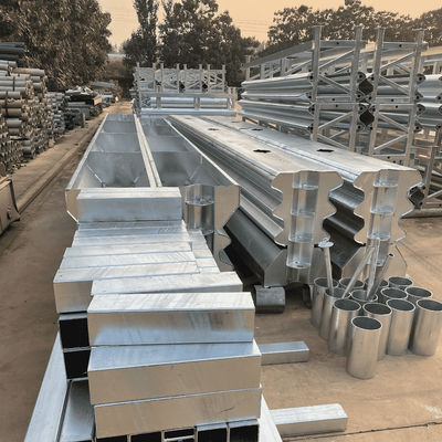High Intensity Steel Barrier Anti Corrosion Highway Guardrail For Traffic Road
