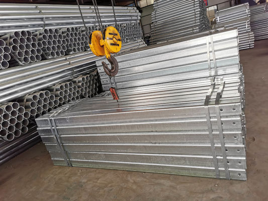 Galvanized and Powder Coated Square Pipe Post for AASHTO M-180 Standard Road Guardrail