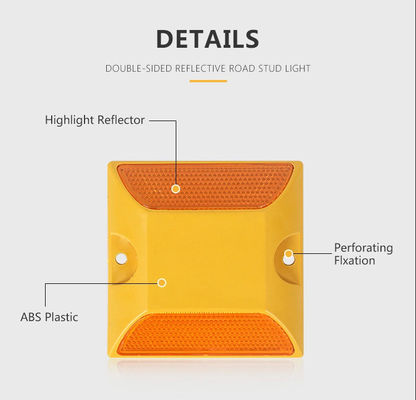 CE ISO9001 Certified Reflective Plastic Square Road Stud for Highway