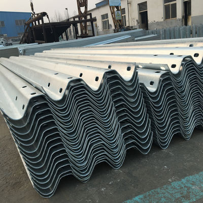 Outdoor Security W Beam Guard Rails with ISO9001 2000 Certificate and Durable Material